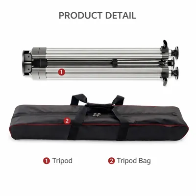 ZN-T110 110kg (242.51 lb) Laad Tripod vir Pan Tilt Unite